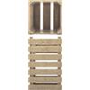 H&H 3947412 Portagrissimi Quadro Simplybox, Marrone Chiaro, cm 8 x 8 x 14 H