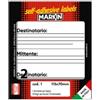 MARKIN Etichette adesive - in carta - permanenti - 115 x 70 mm - 2 et-fg - 10 fogli - mittente-destinatario - bianco - Markin (unità vendita 1 pz.)