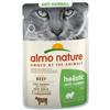 Almo Nature Cat Holistic Anti Hairball con Manzo per Gatti 70gr - 70 g - KIT 12x PREZZO A CONFEZIONE