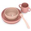 Suavinex Set Svezzamento Silicone Suavinex Colour Essence Rosa