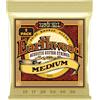 Ernie Ball Earthwood Medium 80/20 Bronze, Corde per chitarra acustica, confezione da 3, diametro 13-56