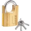 YANKUIRUI Lucchetto ad alta sicurezza in ottone ad alta sicurezza, con 4 chiavi, utilizzato per magazzini, contenitori, garage, persiane, magazzini, garage, recinzioni (50 mm)
