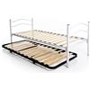 DOLCI SOGNI Rete Ortopedica, Letto Singolo con Secondo Letto Estraibile Indipendente A Scomparsa, per Bambini, Letto Doppio Pieghevole, 100% Made In Italy
