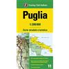 Touring Puglia 1:200.000. Carta stradale e turistica