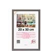 3-B Cornice per foto ULM 20x30 cm - grigio - Portafoto in legno con vetro acrilico