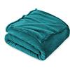 FARFALLAROSSA Coperta Plaid Pile, Coperta Letto Singolo/Matrimoniale 160 x 210 cm Flanella, Coperta Divano Grande Caldo Morbida - Blu Verde