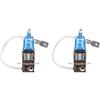 Mintice 2 Pezzi H3 6000K Faro Alogeno Gas Xeno Lampada a Luce Bianco Lampadine 100W Auto Fendinebbia Sostituzione