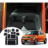 GAFAT Suzuki Ignis 2017-2024 2025 Tappetini Antiscivolo Console Centrale, Ignis 2025 Tappetino in Gomma, Portabicchiere, Contenitore Antiscivolo, Cuciture per Portiera, Suzuki Ignis Accessori (Nero)