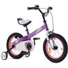 RoyalBaby Honey Kinder Fahrrad Kleinkind Fahrrad 14 Zoll, Rücktrittbremse mit Training Räder Kickstand, Unisex Mode Stile Lilac