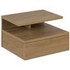 AC Design Furniture Fia Comodino per Montaggio a Parete Effetto Quercia con 1 Cassetto e Vano a Giorno Mobili per Camera da letto Armadietto H: 22,5 x B: 32 x L: 35 cm