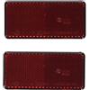 HELLA Catarifrangente - Colore diffusore luce: rosso - rettangolare - incollato/Montaggio, esterno - per fissaggio verticale - CCC - posteriore - Quantità: 1-8RA 003 326-931
