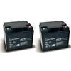 Quality Batteries Batteria di ricambio Trendmobil Mercur a molla 2pcs Q-Batteries 12LCP-50 12V-50Ah AGM batteria a prova di ciclo