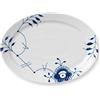 Royal Copenhagen - Mega piatto ovale a coste blu, 28 cm