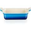 Le Creuset Pirofila rettangolare Tradition in gres vetrificato, 19 cm, 1.1 L, Azure, 71102192200001