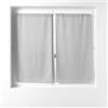 douceur d'intérieur, Coppia di tende passapasta (2 x 60 x 120 cm) Soane Grigio, Voile Tessuto