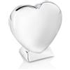 Zilverstad 7280261 - Salvadanaio con piedistallo, 9 x 4 x 9 cm, Forma a Cuore, con Trattamento Anti ossidazione, Colore: Argento