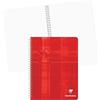 Clairefontaine 8762C Un quaderno a spirale - 17x22 cm - 180 pagine a quadretti piccoli - Carta Bianca 90g - copertina in carta laminata colore casuale