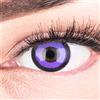 MeralenS Funnylens Lenti a contatto porpora con porta lenti a contatto Purple Lunatic Anime, Vampiro, morbide comode da indossare e ideali per Halloween o Carnevale senza correzione