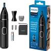 Philips Series NT5650/16 5000, rifinitore a batteria per naso, orecchie e sopracciglia, nero (confezione da 1)