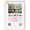 3-B Cornice per foto ULM 21x30 cm - bianco - Portafoto in legno con vetro acrilico