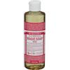 Dr. Bronner's Organic - Sapone liquido 18 in 1 alla rosa di canapa pura castiglia, 237 ml