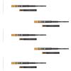 Emuca - Guide per cassetti con cuscinetti a sfera 45mmx400mm, Set di 5 coppie di binari ad estrazione totale con chiusura ammortizzata, Nero
