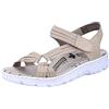 Rieker 67878, Sandali da Trekking Donna, Beige, 36 EU