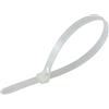 Gocableties Confezione da 100 Fascette Fermacavi Riutilizzabili, 250 mm x 7,6 mm, Resistenti, Bianco/Naturale - Stringicavo di Alta Qualità in Nylon