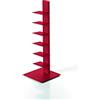 ZStyle BBB ITALIA Libreria SAPIENS a colonna verticale scaffale autoportante con ripiani (97 cm, Red)