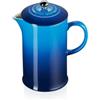 Le Creuset Coffee Press in gres vetrificato con Pressa in Acciaio Inox, 1 L, Azure, 60706082200003