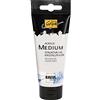 KREUL 86601 - Solo Goya Acrylic Medium, tubo da 100 ml, struttura in perle di cristallo gel, stucco cremoso con perle di vetro, asciuga lucido trasparente, colorabile