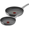 Tefal C4279032 Renew ON - Set di padelle in ceramica, rivestimento antiaderente in ceramica, design ecologico, alluminio riciclato, termosegnale, tutti i piani cottura inclusa induzione, set da 2