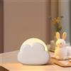 Diboniur Luce Notturna Bambini Ricaricabile, Lucina Notte Bambina, Luce Notturna Neonato, Portatile Lampada LED, 4 Intensità Regolabili (Bianco)
