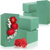 com-four® 6x Spugna per Fiori per Composizioni Floreali - Schiuma per Fiori Freschi - Floral Foam per Fare Bricolage per Matrimonio e Compleanno