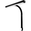 Neatfi (Nuovo Modello) Lampada da scrivania a LED moderna con morsetto, 3.000 lumen, 3000K-6500K, luce per monitor dimmerabile con 5 livelli di luminosità e 5 modalità di illuminazione (80 CM, Nero)