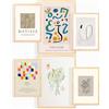 Nacnic ® - Set di 6 Poster Matisse e Klee - Stampe Decorative da Parete - Quadri Moderni per Soggiorno - Poster A3 e A4 - Senza Cornice