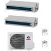 Gree Climatizzatore Condizionatore Canalizzabile Dualsplit 9000+9000 Inverter GWHD18NK6OO A++/A+ R32