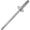 AERZETIX - Set di 100 rivetti ciechi Ø3.2x12mm con testa larga 10mm - DIN 7337 C - rivetto pop a rottura stelo - in alluminio/acciaio - C48263