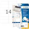 HERMA Adressetik. 102x38 mm Papier Ecken rund 280 St.
