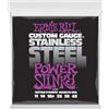 Ernie Ball, Power Slinky Stainless Steel Wound, Corde per chitarra elettrica, diametro 11-48