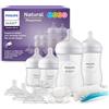 Philips Avent Set regalo per neonati con biberon - 4 biberon, 2 tettarelle extra, ciuccio ultra soft e spazzola per biberon, per bambini da 0-12 mesi in su (modello SCD838/13)