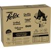 Felix Le Ghiottonerie in Gelatina 80 x 85 g umido gatto - Doppia Delizia Selezione di Campagna