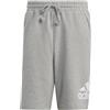adidas Uomo Essentials Big Logo French Terry Shorts, Medium Grey Heather, S