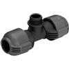 Gardena Raccordo a T per sistema pop-up per filetto esterno: Raccordo per collegamento con l'irrigatore pop-up a turbina, 25 mm 3/4 pollice (2787-20)