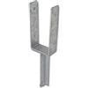 Alberts 216771 Supporto per Pali a U, zincato a Caldo, Ampiezza: 91 mm