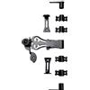 TORBEL - TB INDUSTRIE SAS Bustina Provenza gancio dritto con ferma, torbel, cursore n. 2 con lacci deportati - P31B03B21-07PNB3B24