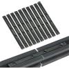 Befenybay 10 pezzi linea diritta nera interna connettore giunto lunghezza 3.9 pollici con viti M5 per profilo di estrusione in alluminio con scanalatura a T da 6 mm serie 2020