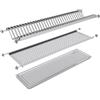 CASABRICONLINE Scolapiatti pensile Inox cm.86 da incasso per Mobile di Larghezza 90 cm, Larghezza interna Mobile 835-870 mm.