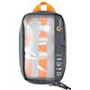 Lowepro GearUp Pouch Mini, Borsa da Viaggio, Cavi, Adattatori, Batterie, Caricabatterie, Chiavette USB, Custodia Accessori Smartphone, Realizzata in Tessuto Riciclato, Grigio