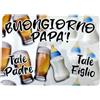 Generico Tovaglietta Colazione Lavabile Rettangolare Tale Buongiorno Padre Tale Figlio Birra Biberon, Idea Regalo Festa del Papà Natale Compleanno, Accessori Utili per la Casa, 100% Made in Italy